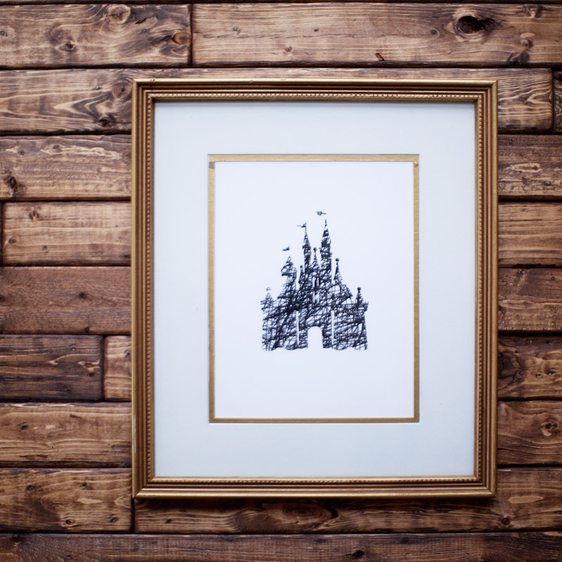 Disney Parks Scribble Art {Free Printable}